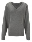 Knitted V-Neck Sweater (Purple or Grey)