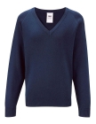 Banner Knitted V-Neck Sweater