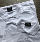 White Frill Collar Poloshirts