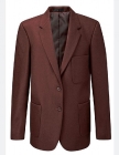 Girls Burgundy Wool Blazer